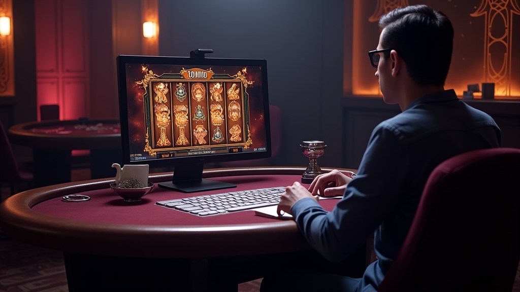 Pantalla de demo con combinaciones repetidas y símbolos brillando